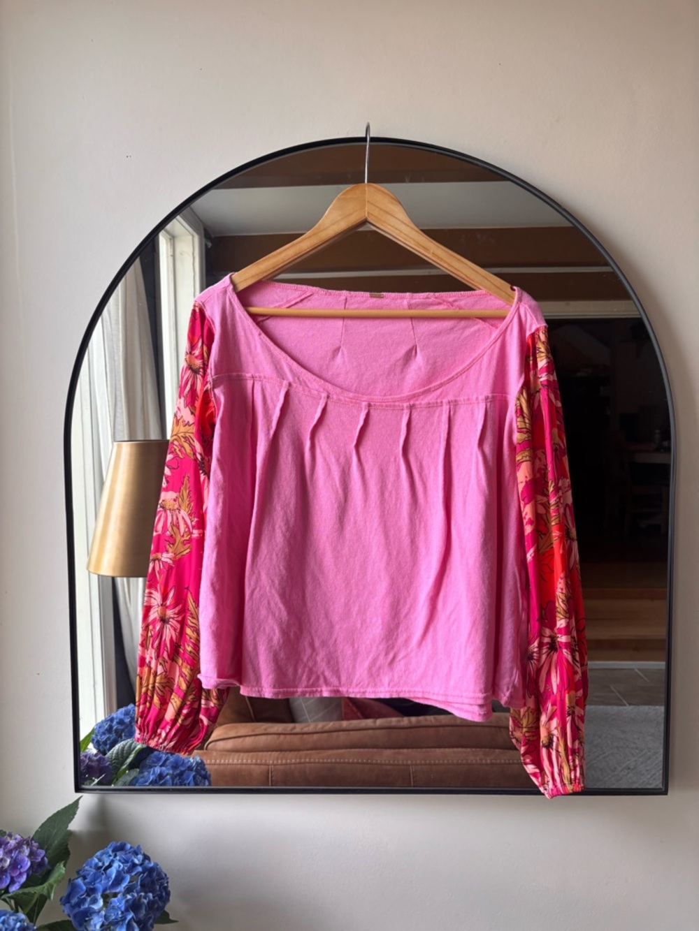 FREE PEOPLE | floral balloon longsleeve | size medium
